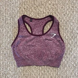 Gymshark Purple Marl Vital Seamless Sports Bra XS